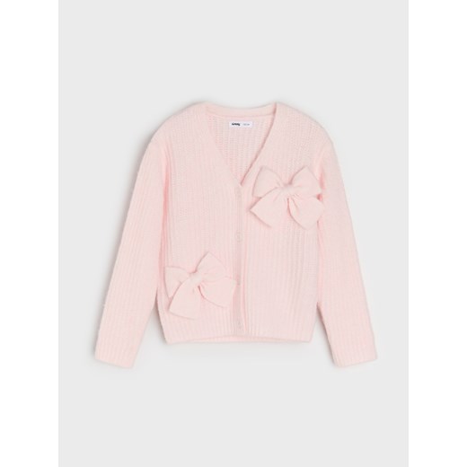 Sinsay - Sweter z domieszką wełny - różowy Sinsay 128 (7-8 l) Sinsay