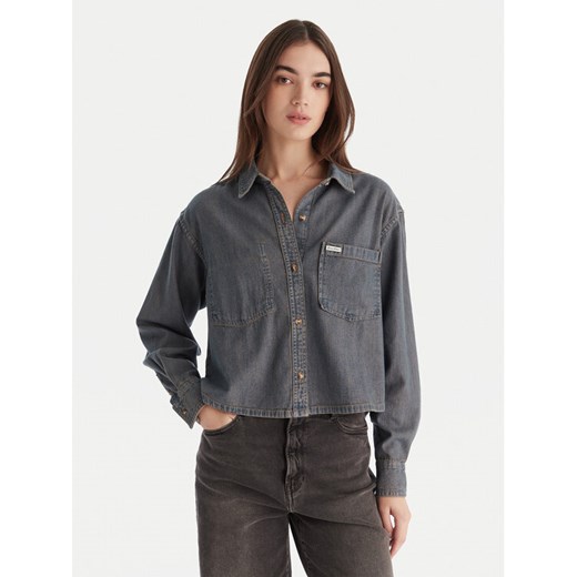 Guess Jeans Koszula jeansowa W5BH0D D5M8E Niebieski Relaxed Fit - id: 0000305461377 - marki Guess - 187236341 Guess Jeans Koszula jeansowa W5BH0D D5M8E Niebieski Relaxed Fit ze sklepu MODIVO w kategorii Koszule damskie - zdjęcie 187236341