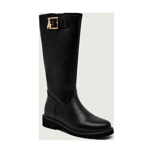 Patrizia Pepe Skórzane oficerki - id: PK255G000037514 - marki Patrizia Pepe - 187236574 Patrizia Pepe Skórzane oficerki ze sklepu Gomez Fashion Store w kategorii Buty zimowe dziecięce - zdjęcie 187236574