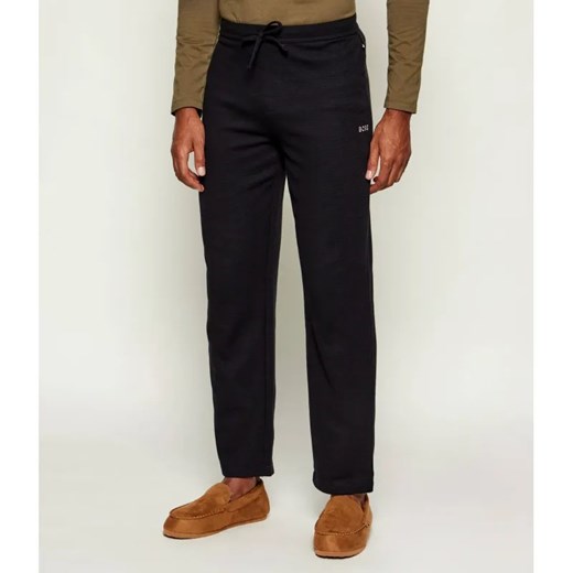 BOSS BLACK Spodnie od piżamy Waffle | Regular Fit ze sklepu Gomez Fashion Store w kategorii Piżamy męskie - zdjęcie 187236644