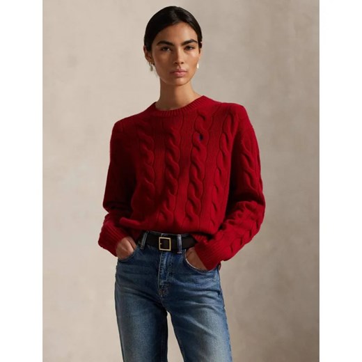 POLO RALPH LAUREN Wełniany sweter | Loose fit | z dodatkiem kaszmiru ze sklepu Gomez Fashion Store w kategorii Swetry damskie - zdjęcie 187236653