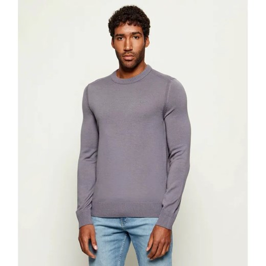 BOSS ORANGE Wełniany sweter Avac_C | Regular Fit - id: BO255M000004062 - marki BOSS HUGO BOSS - 187236672 BOSS ORANGE Wełniany sweter Avac_C | Regular Fit ze sklepu Gomez Fashion Store w kategorii Swetry męskie - zdjęcie 187236672
