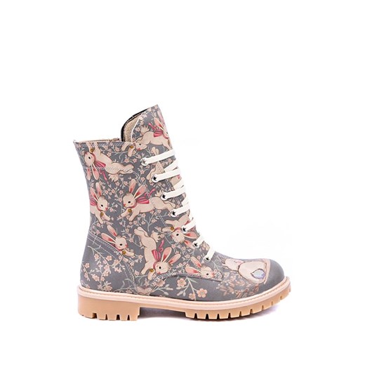 Streetfly Trzewiki w kolorze szarym ze wzorem ze sklepu Limango Polska w kategorii Workery damskie - zdjęcie 187237834