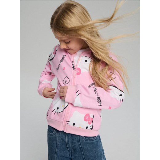 Sinsay - Bluza bomber ze wzorem Hello Kitty - różowy - id: 349DN-03X - marki Sinsay - 187238123 Sinsay - Bluza bomber ze wzorem Hello Kitty - różowy ze sklepu Sinsay w kategorii Bluzy dziewczęce - zdjęcie 187238123