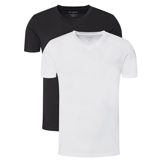 KARL LAGERFELD Komplet t-shirtów A3M47006 Kolorowy Slim Fit ze sklepu MODIVO w kategorii T-shirty męskie - zdjęcie 187238384