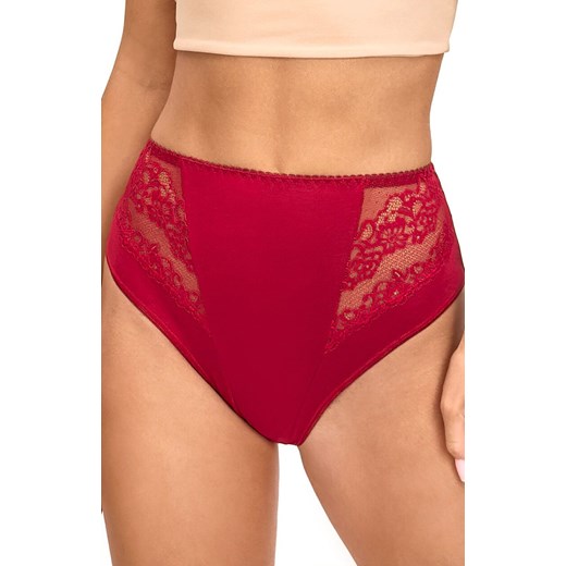 Donna bordowe figi damskie z wysokim stanem 213, Kolor bordowy, Rozmiar S, Donna ze sklepu Primodo w kategorii Majtki damskie - zdjęcie 187238534