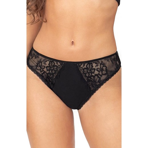 Dona bawełniane figi damskie czarne z koronką 218, Kolor czarny, Rozmiar S, Donna ze sklepu Primodo w kategorii Majtki damskie - zdjęcie 187238554