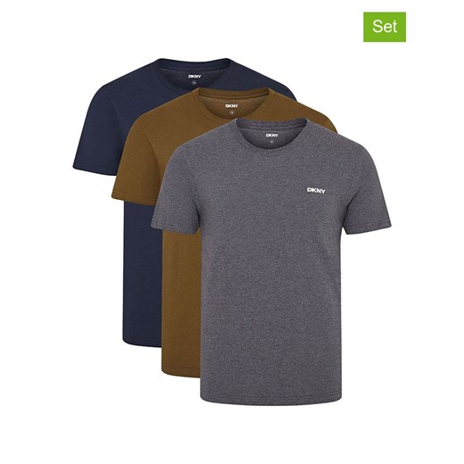 DKNY Koszulki (3 szt.) w kolorze granatowo-szarym M okazja Limango Polska