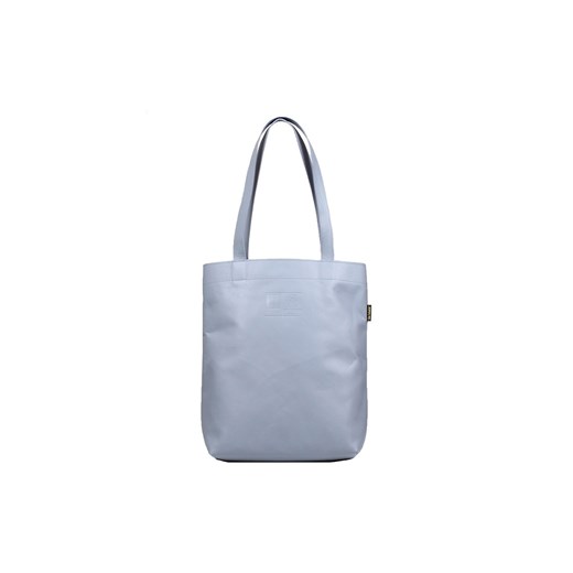 popielata torebka damska skórzana  shopperka Chiara ze sklepu Słoń Torbalski w kategorii Torby Shopper bag - zdjęcie 187238883