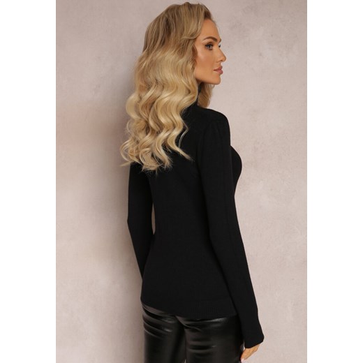 Czarny Golf Dzianinowy Apasge Renee M renee.pl