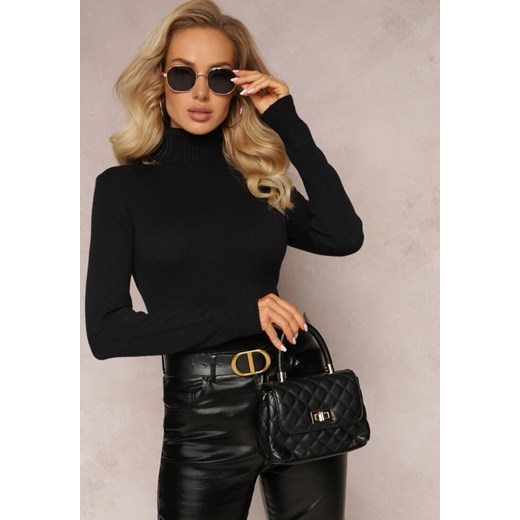 Czarny Golf Dzianinowy Apasge Renee M renee.pl