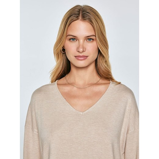 BIG STAR Sweter &quot;Fausti&quot; w kolorze beżowym M wyprzedaż Limango Polska