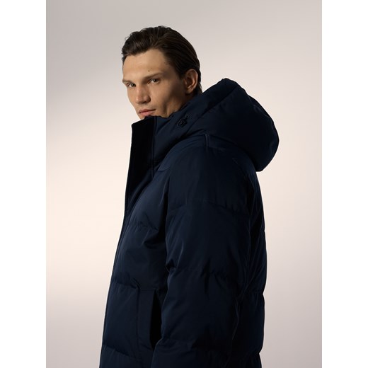 Reserved - Puchowa kurtka z dodatkiem Sorony - granatowy ze sklepu Reserved w kategorii Kurtki męskie - zdjęcie 187239720