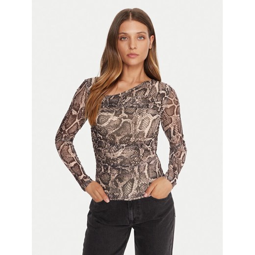 Guess Bluzka W5BP32 KCZC2 Beżowy Slim Fit Guess XXL MODIVO