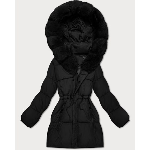 Zimowa kurtka damska z kapturem S'West czarna (B8550-1) ze sklepu goodlookin.pl w kategorii Kurtki damskie - zdjęcie 187239893