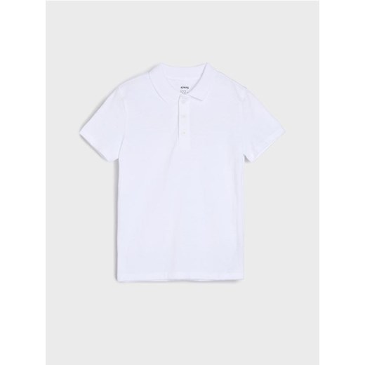 Sinsay - Koszulka polo w klasycznej bieli - biały ze sklepu Sinsay w kategorii T-shirty chłopięce - zdjęcie 187240101