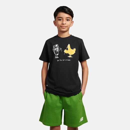 Koszulka dziecięca New Balance LAKB0257BK – czarna - id: 3215985 - marki New Balance - 187240470 Koszulka dziecięca New Balance LAKB0257BK – czarna ze sklepu New Balance Poland w kategorii T-shirty chłopięce - zdjęcie 187240470