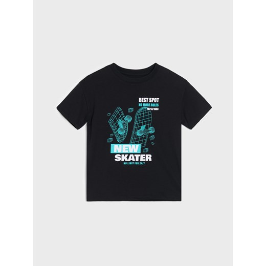 Sinsay - Koszulki z krótkim rękawem 2 pack - czarny Sinsay 110 (4-5 l) Sinsay