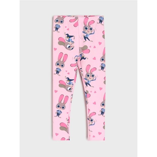 Sinsay - Legginsy ze wzorem Zootopia - różowy - id: 854HE-03X - marki Sinsay - 187241520 Sinsay - Legginsy ze wzorem Zootopia - różowy ze sklepu Sinsay w kategorii Spodnie dziewczęce - zdjęcie 187241520