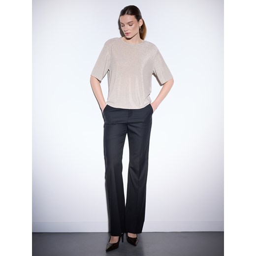 Mohito - Bluzka z metaliczną nitką - sand ze sklepu Mohito w kategorii Bluzki damskie - zdjęcie 187241921