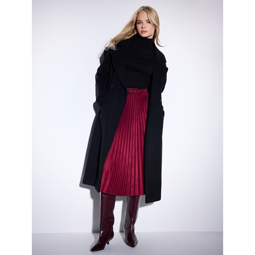 Mohito - Plisowana spódnica midi - kasztanowy - id: 673GT-83X - marki Mohito - 187242010 Mohito - Plisowana spódnica midi - kasztanowy ze sklepu Mohito w kategorii Spódnice - zdjęcie 187242010