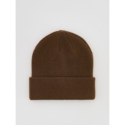 Reserved - Czapka beanie z dodatkiem wełny - brązowy ze sklepu Reserved w kategorii Czapki zimowe męskie - zdjęcie 187243140