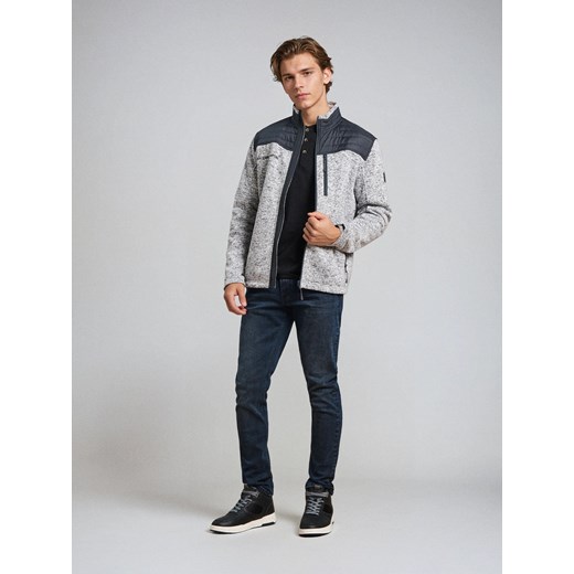 Sinsay - Spodnie jeansowe chino slim fit - niebieski Sinsay 34/34 Sinsay