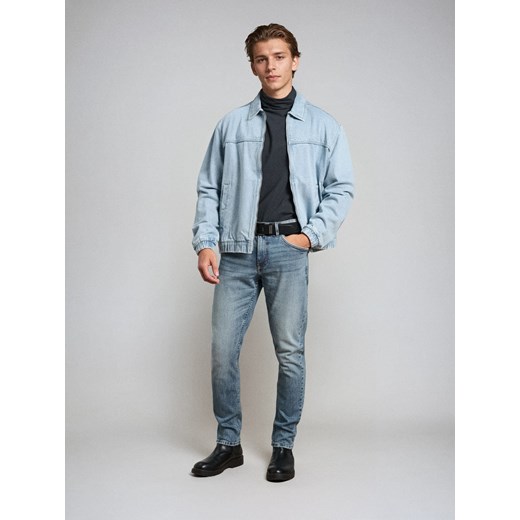 Sinsay - Bawełniany golf basic - niebieski Sinsay XL Sinsay