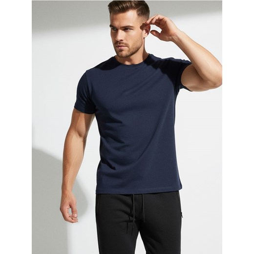 Sinsay - Koszulka - granatowy ze sklepu Sinsay w kategorii T-shirty męskie - zdjęcie 187246093