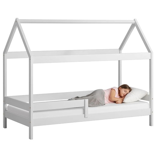 Białe skandynawskie łóżko dla dziecka P7-K53 ze sklepu Edinos.pl w kategorii Łóżka dziecięce - zdjęcie 187246292