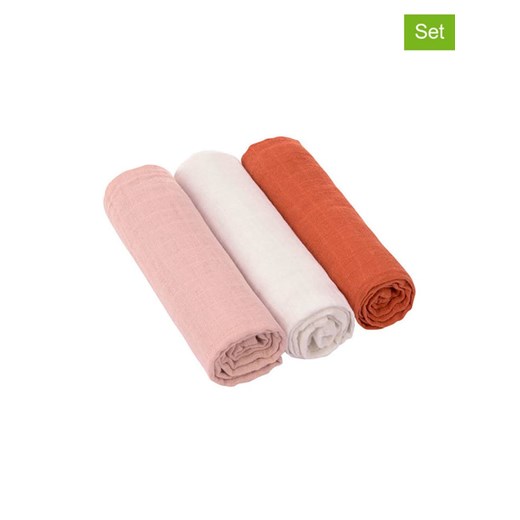 Lässig Muślinowy otulacz-kocyk (3 szt.) w kolorze pudrowym, kremowym i ceglanym - id: 12277488 - marki Limango Polska - 187247253 Lässig Muślinowy otulacz-kocyk (3 szt.) w kolorze pudrowym, kremowym i ceglanym ze sklepu Limango Polska w kategorii Tekstylia - zdjęcie 187247253