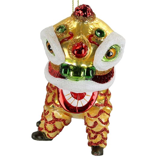 Kersten Bombka ''Chinese Lion'' w kolorze złotym - wys. 11 cm - id: 16296178 - marki Kersten - 187247430 Kersten Bombka ''Chinese Lion'' w kolorze złotym - wys. 11 cm ze sklepu Limango Polska w kategorii Dekoracje bożonarodzeniowe - zdjęcie 187247430