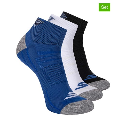 Skechers Skarpety (3 pary) w kolorze białym, czarnym i niebieskim - id: 17723014 - marki Skechers - 187247794 Skechers Skarpety (3 pary) w kolorze białym, czarnym i niebieskim ze sklepu Limango Polska w kategorii Skarpetki męskie - zdjęcie 187247794