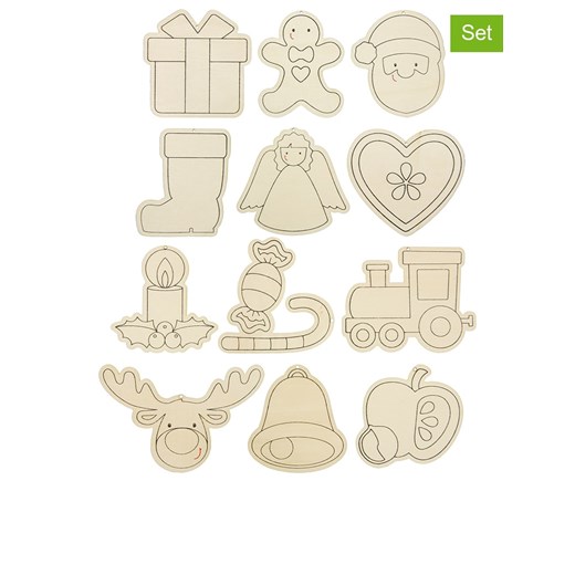 SUNNYSUE Zawieszki dekoracyjne (12 szt.) "Santa & Co." w kolorze Sunnysue onesize promocyjna cena Limango Polska