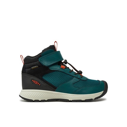 Trekkingi Keen Skua Waterproof Boot 1029540 Zielony ze sklepu eobuwie.pl w kategorii Buty sportowe dziecięce - zdjęcie 187248710