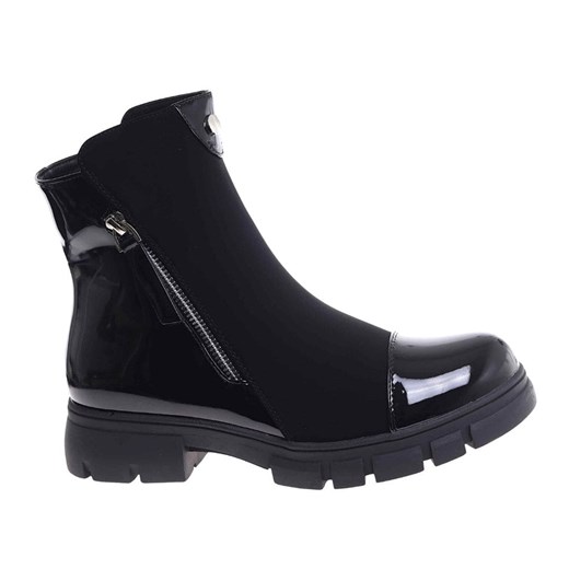 Czarne botki damskie workery /A3-3 18399 W4/ ze sklepu Pantofelek24.pl w kategorii Botki - zdjęcie 187249303