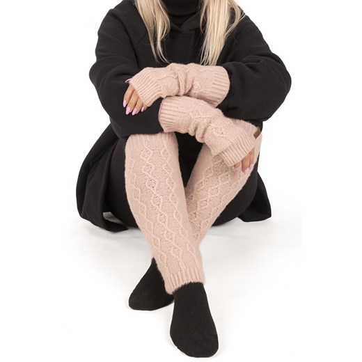 Komplet ocieplacze Vivisence 7300Kmpl różowy - id: 39516 - marki Vivisence - 187249980 Komplet ocieplacze Vivisence 7300Kmpl różowy ze sklepu kontri.pl w kategorii Rękawiczki damskie - zdjęcie 187249980