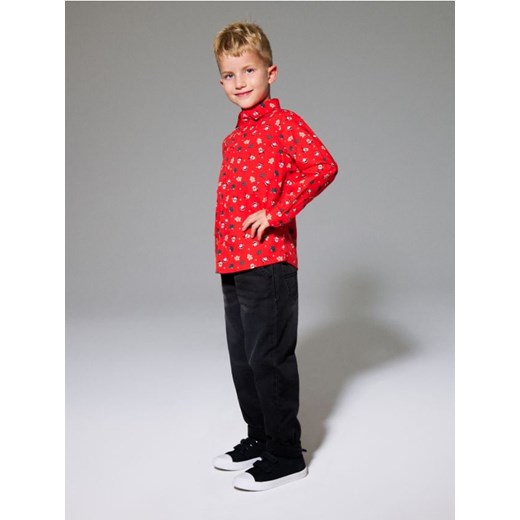 Sinsay - Jeansy jogger z efektem sprania - czarny - id: 377FC-99J - marki Sinsay - 187250394 Sinsay - Jeansy jogger z efektem sprania - czarny ze sklepu Sinsay w kategorii Spodnie chłopięce - zdjęcie 187250394