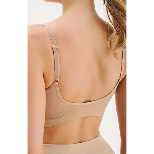 Bezszwowy biustonosz na ramiączkach beżowy Seamless Bra Shape S121, Kolor beżowy, Rozmiar L/XL, Gabriella ze sklepu Primodo w kategorii Biustonosze - zdjęcie 187250910