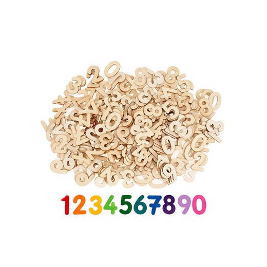 SUNNYSUE 300-częściowy zestaw drewnianych cyfr - 3+ ze sklepu Limango Polska w kategorii Zabawki - zdjęcie 187251042