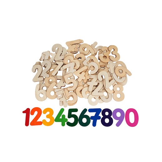 SUNNYSUE 150-częściowy zestaw drewnianych cyfr - 3+ ze sklepu Limango Polska w kategorii Zabawki - zdjęcie 187251043