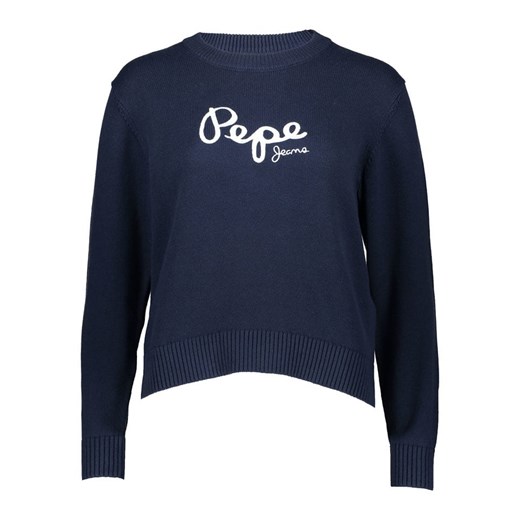Pepe Jeans Sweter "Intarsia" w kolorze granatowym - id: 17696118 - marki Pepe Jeans - 187251260 Pepe Jeans Sweter "Intarsia" w kolorze granatowym ze sklepu Limango Polska w kategorii Swetry damskie - zdjęcie 187251260