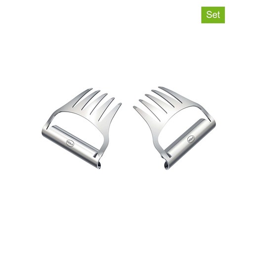 Rösle Widelce (2 szt.) w kolorze srebrnym do grillowania - dł. 19 cm - id: 17730113 - marki Rösle - 187251360 Rösle Widelce (2 szt.) w kolorze srebrnym do grillowania - dł. 19 cm ze sklepu Limango Polska w kategorii Pozostałe wyposażenie ogrodowe - zdjęcie 187251360