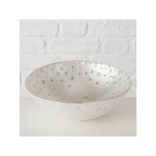 Boltze Miska "Staris" w kolorze srebrno-białym do serwowania - Ø 16 cm - id: 17801944 - marki Boltze - 187251551 Boltze Miska "Staris" w kolorze srebrno-białym do serwowania - Ø 16 cm ze sklepu Limango Polska w kategorii Naczynia - zdjęcie 187251551