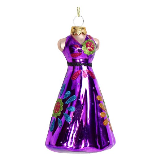 Kersten Ozdoba choinkowa "Retro Dress" w kolorze fioletowym - wys. 13 cm - id: 17896654 - marki Kersten - 187252371 Kersten Ozdoba choinkowa "Retro Dress" w kolorze fioletowym - wys. 13 cm ze sklepu Limango Polska w kategorii Dekoracje bożonarodzeniowe - zdjęcie 187252371