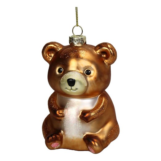 Kersten Ozdoba choinkowa &quot;Teddy Bear&quot; w kolorze brązowym - wys. 10,4 cm ze sklepu Limango Polska w kategorii Dekoracje bożonarodzeniowe - zdjęcie 187252400