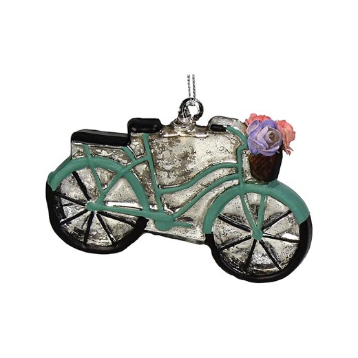 Kersten Ozdoba choinkowa &quot;Bicycle with Flowers&quot; ze wzorem - wys. 10,5 cm ze sklepu Limango Polska w kategorii Dekoracje bożonarodzeniowe - zdjęcie 187252494