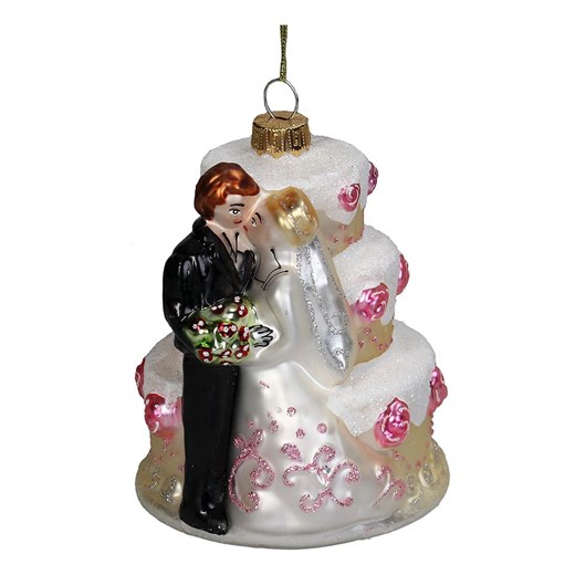 Kersten Ozdoba choinkowa &quot;Wedding Cake&quot; ze wzorem - wys. 10,5 cm ze sklepu Limango Polska w kategorii Dekoracje bożonarodzeniowe - zdjęcie 187252514