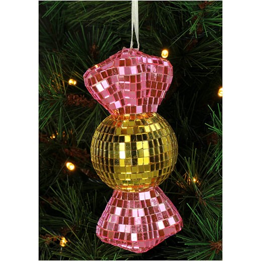 Kersten Ozdoba choinkowa &quot;Disco Candy&quot; w kolorze złoto-jasnoróżowym - Kersten onesize okazja Limango Polska