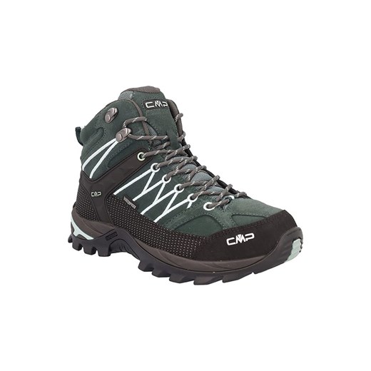 CMP Skórzane buty trekkingowe &quot;Rigel&quot; w kolorze czarno-zielonym 36 okazyjna cena Limango Polska
